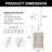 Daleysa 1 - Light White Pendant