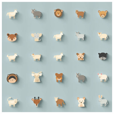 Tapis de bain mignon avec des animaux