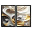 Abstrait géométrique liquide - art mural abstrait en marbre, impression sur toile crème abstraite 2 pièces-2145770557-2145770531-2145770532