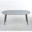 Extensible Table, Dining Table, Coffee Table With Metal Leg