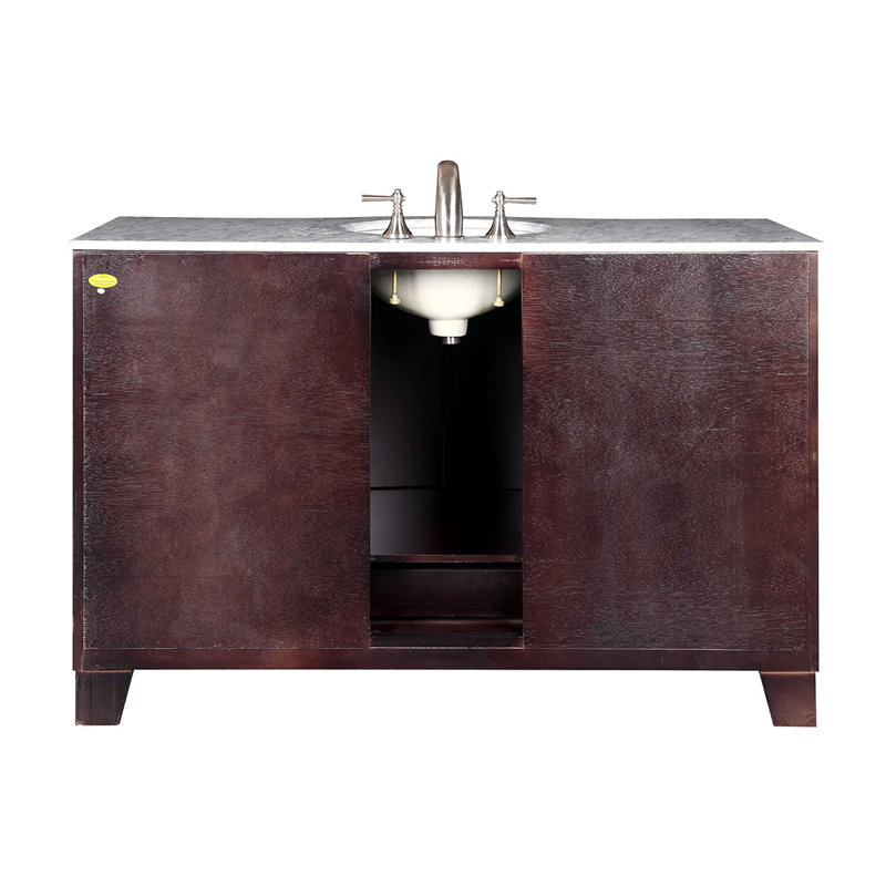 Vivaan 55'' Single Bathroom Vanity with Marble Top