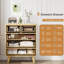 Commode 5 tiroirs pour chambre à coucher, commode en bois cannelée
