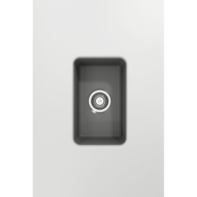 12'' L Kitchen Sink, Matte Gray