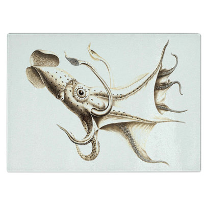Tempered Glass Cockeyed Squid Chopping Board