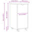 34 cm W Solid Wood Filing Cabinet-2141032092