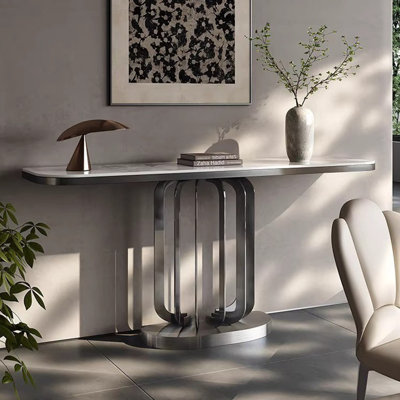 Italian minimalist light luxury console table