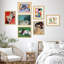 Multicolore Fine Art Classic Retro Portrait géométrique abstrait sur papier, reproduction de 7 pièces-92573599-99535725