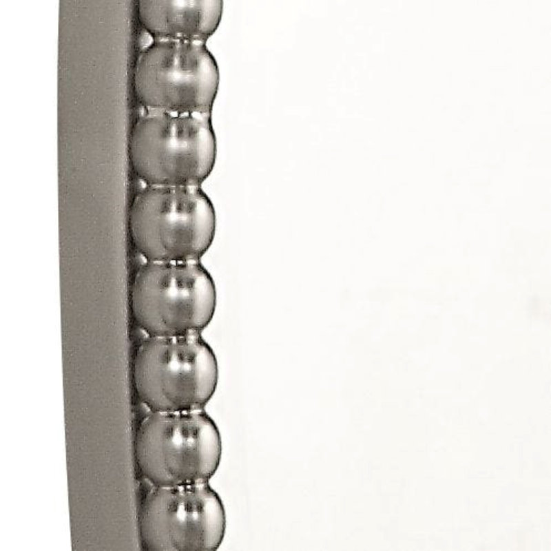 Dunigan Metal Wall Mirror, Brushed Nickel