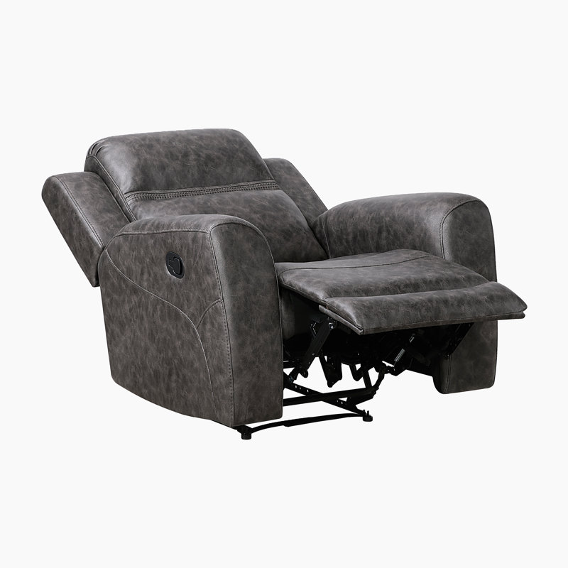Fauteuil inclinable manuel transitionnel 38 po Neleh, Gris anthracite