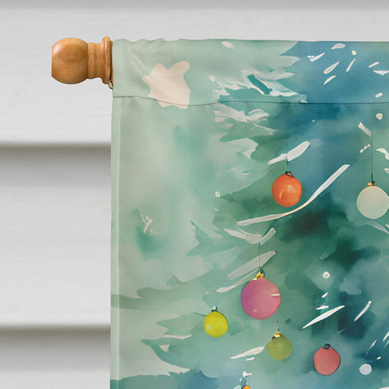 Double Sided Polyester Christmas, 40'' H x 28'' W