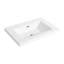 Lavabo de salle de bain 30 po en blanc brillant