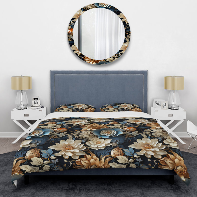 Literie Gilded Beauty, Housse de couette pour très grand lit et 2 très