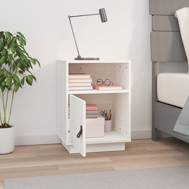 Josias Bedside Table, White