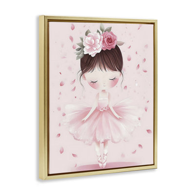 Ballerine avec cadre flottant coiffe florale, design par Creative Studio