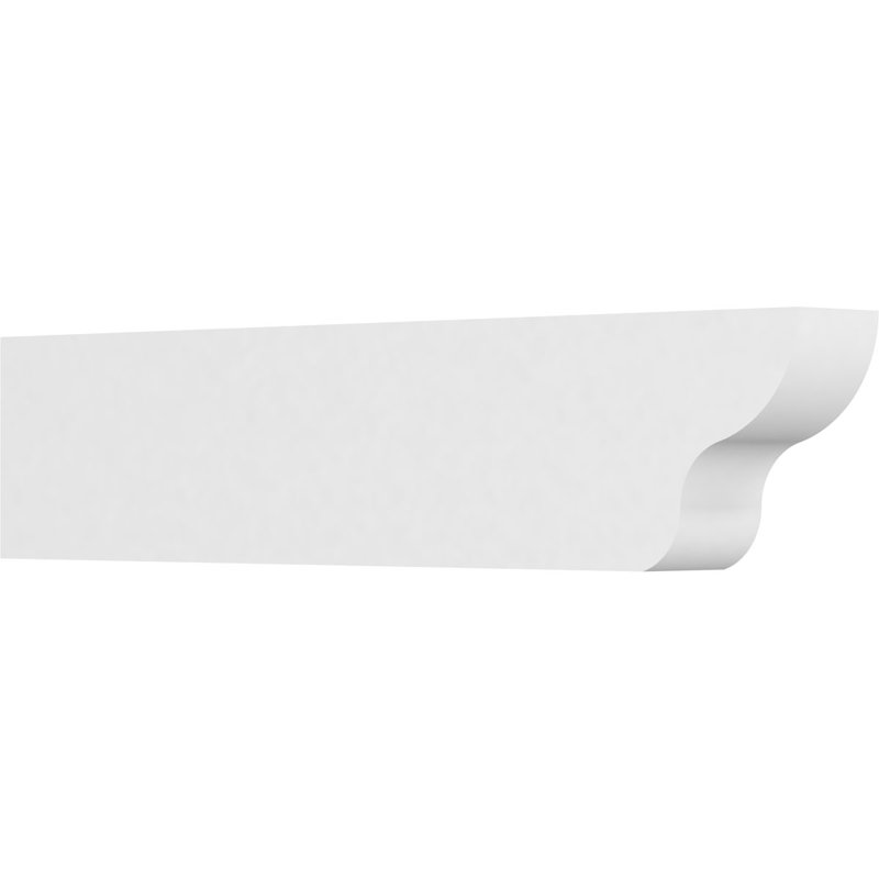 4"W x 8"H x 36"L Standard Greensboro Architectural Grade PVC Rafter Tail, 8"H x 4"W x 36"D