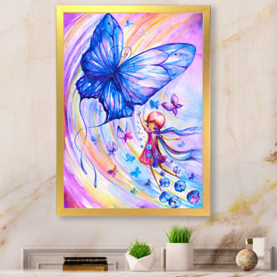 Purple and Pink Metal Butterfly Wall Art, Butterfly Decor for Garden, Non  Rust Aluminum Butterfly Decor, Butterflies for Girls Room