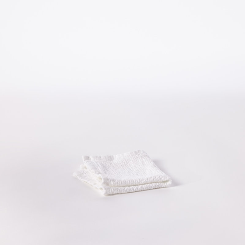 Adriatic Organic Organic 100% Cotton Lightweight Washcloth, Alpine White