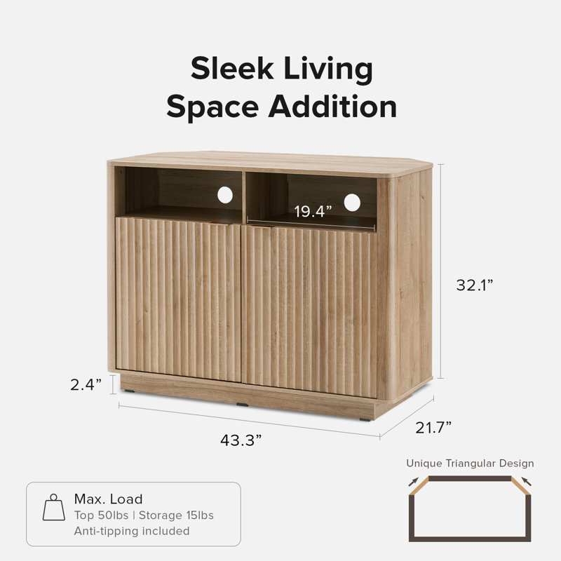Dorcus for TVs up to 50", Golden Oak