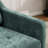 Upholstered Blind Tufted Back Square Arm Accent Armchair With Wooden Legs-146980729