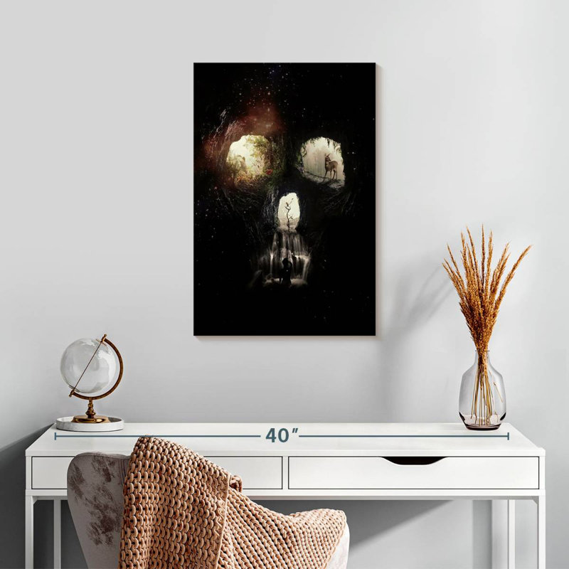 Kerner Cave Skull, 24" H x 16" W