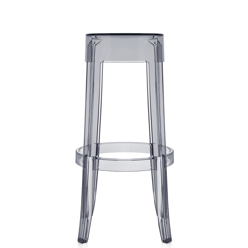 Tabouret de bar Charles Ghost, Gris fumée, 29.5"