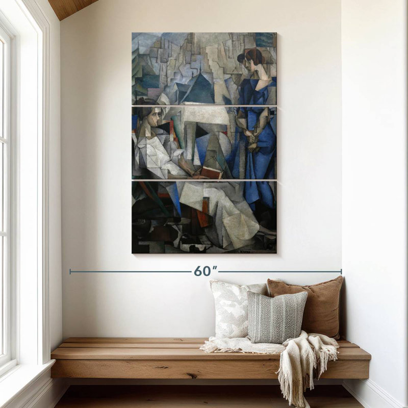 Portrait de deux femmes Avery, H 50 po x l 32 po