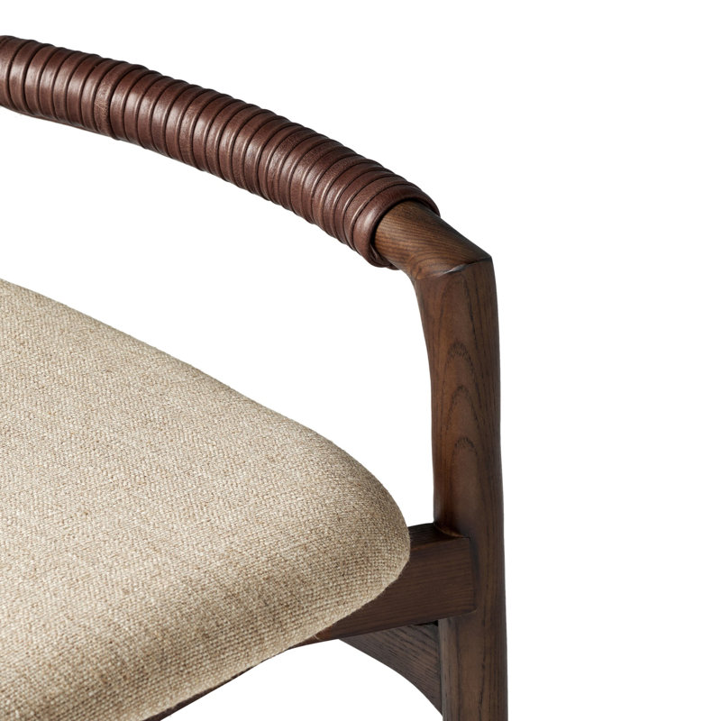 Baden Stool, Sienna Brown, Alcala Wheat/Polyester Blend, Counter Stool (26" Seat Height)