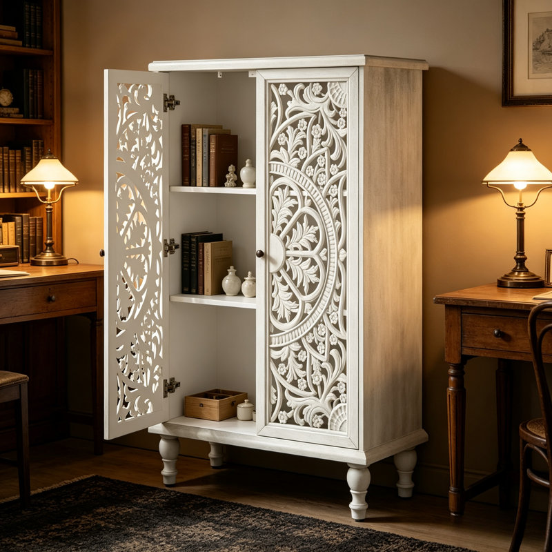 Armoire de rangement Farmhouse, Blanc