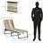 Folding Chaise Lounge Pool Chair With 4-Position Reclining Back, Pillow, And Breathable Mesh For Outdoor Relaxation