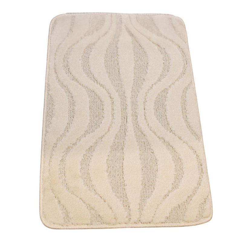 Polypropylene Plastic Bath Mat, Cream