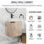Ensemble de meuble-lavabo simple mural 18 po Norna-1866357148