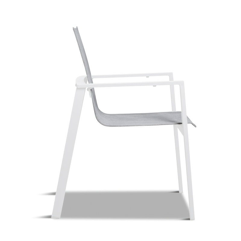Lift Outdoor Dining Armchair, Slate, Driftwood