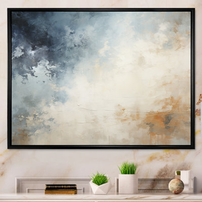 «Mute Colors Minimalisme Storms», reproduction d'art sur toile