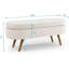 Banc de rangement repose-pieds