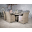 WENTWORTH 6 Seater Ellipse Highback Comfort Dining Set (One 200 x 145cm Table & 6 x Chairs inc Cushions)-36809183