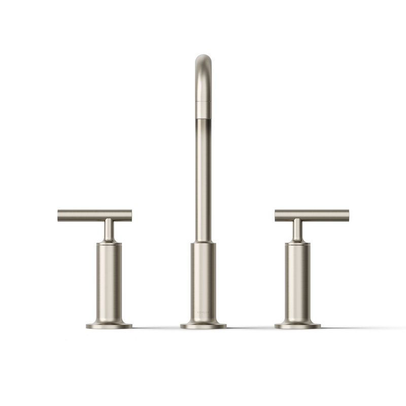 Purist Widespread Bathroom Faucet, Vibrant Brushed Nickel