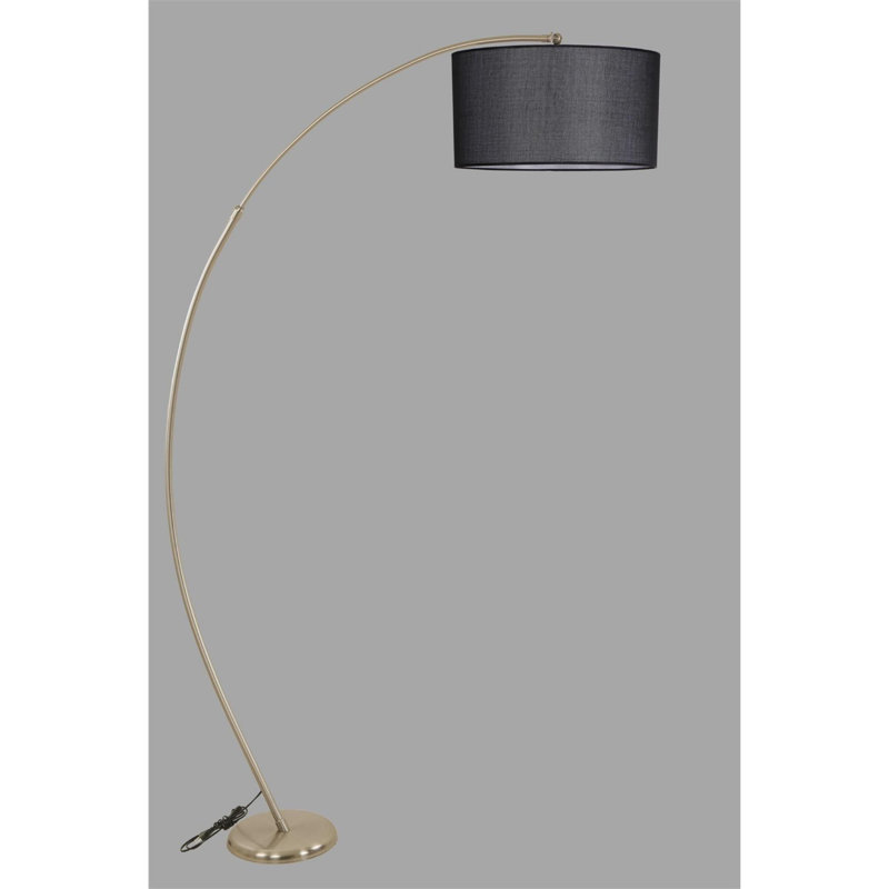Luro Stylish Adjustable Floor Lamp, Chrome Finish, 73.0 inches Height | Metal Body with Electrostatic Oven Dried Paint | E27 Socket, Max 60W, Perfect for Living Room & Bedroom Lighting | Modern Design with Flexible Height Options