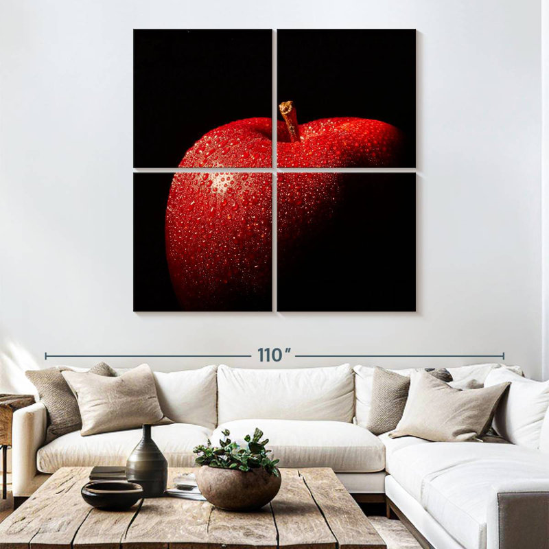 Pomme rouge Yarlin Dewy, H 74 po x l 74 po