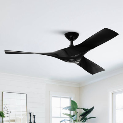 Jenell 52" 3 - Blade Propeller Ceiling Fan With Remote Control