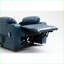 Fauteuils inclinables, surdimensionné à 180 ° avec moteur OKIN | Bleu marine | Velours