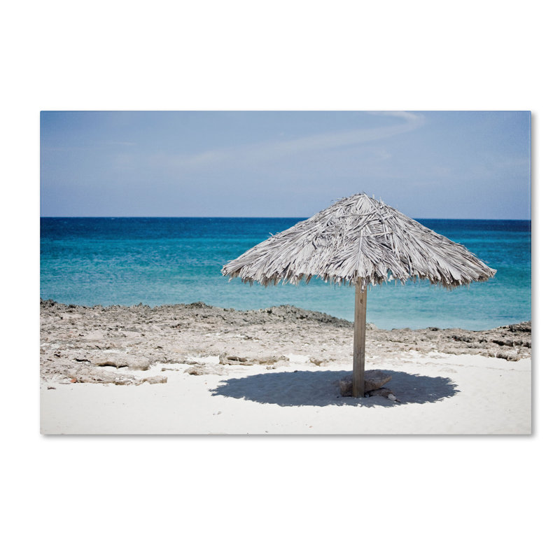 Parapluie aruba, reproduction de photo sur toile tendue, H 12 po x l 19 po x P 2 po