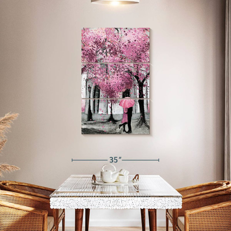 Hardie Pink Spring Paris Pop, 45" H x 28" W