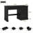 Farmhouse 47" Executive Desk With Charging Station-134611706
