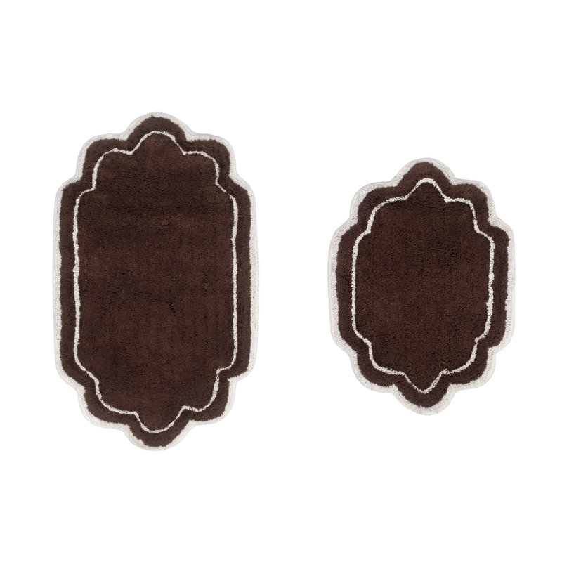 Tapis pour salle de bain Dobrinka, Brun