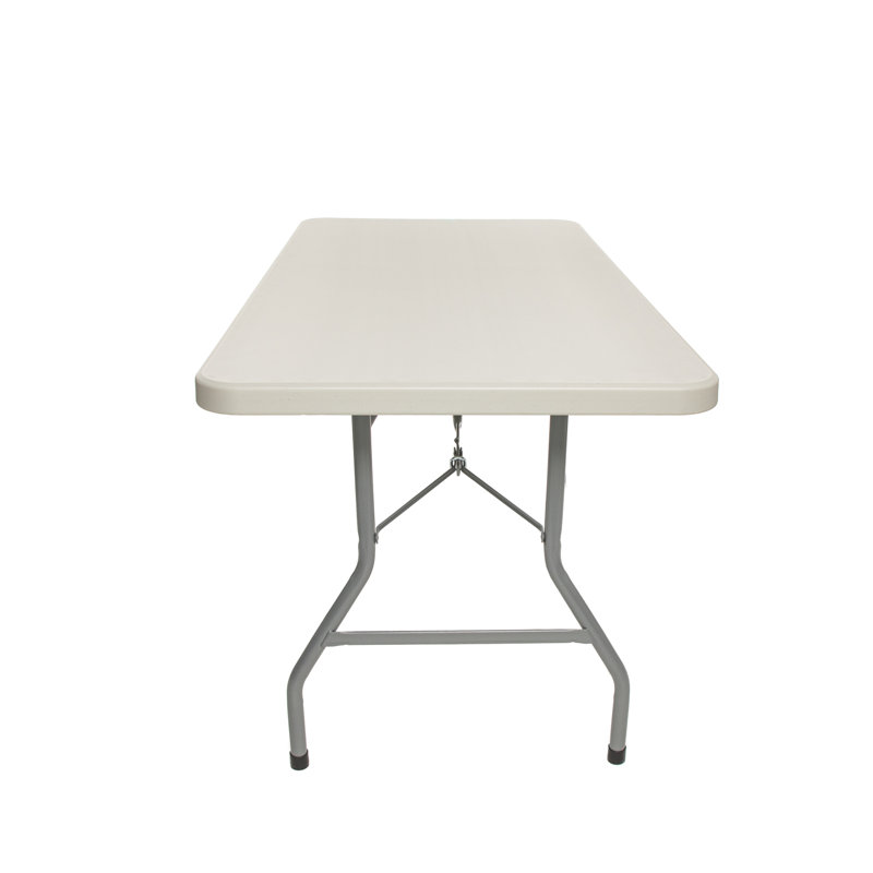 Heavy Duty Plastic Rectangular Portable Banquet Table, 29.5" H x 60" L x 30" D, Speckled Gray