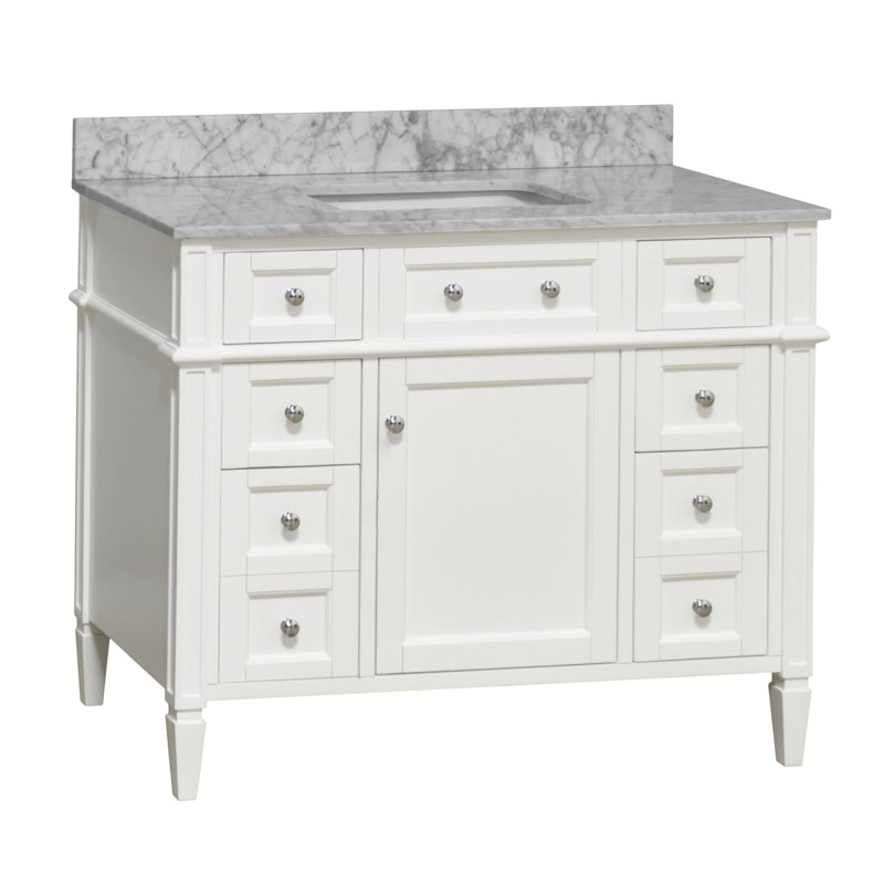 Ensemble de meuble-lavabo simple 42 po Lakeland, Blanc