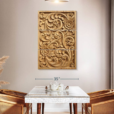Bois sculpté floral Senne
