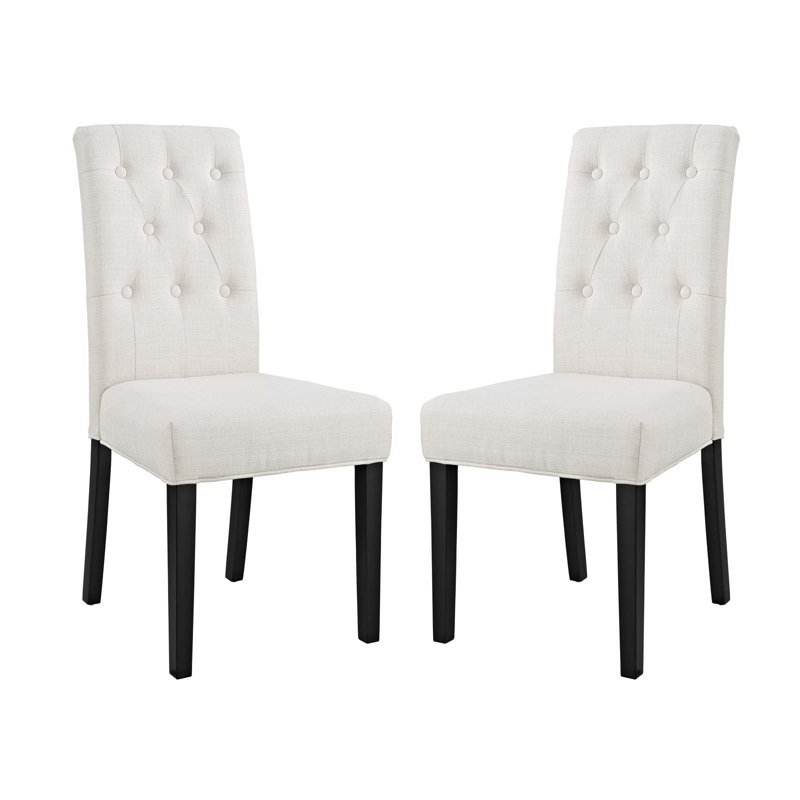 Modway Confer Dining Side Chair, Polyester Beige