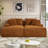 79" Compression Oversized Chaise Lounge Chair Indoor, Corduroy Upholstered Sofa Bed With 2 Throw Pillows, Sleeper Chair, Reading Chair, Comfy Lounge Chair Indoor, Cloud Sofa, Fluffy Couch-2071000811