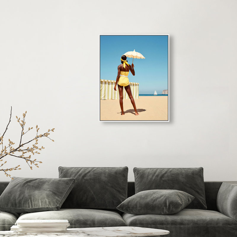 Cabana Muse III Print by Oliver Gal, 31"H x 37"W, White Floater Frame